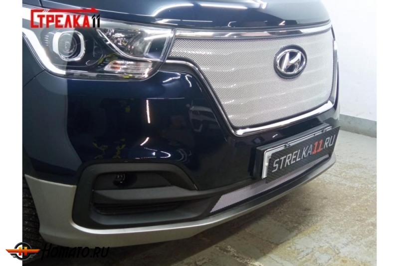 Защита радиатора для Hyundai H1 (2018-2022) рестайл | Стандарт