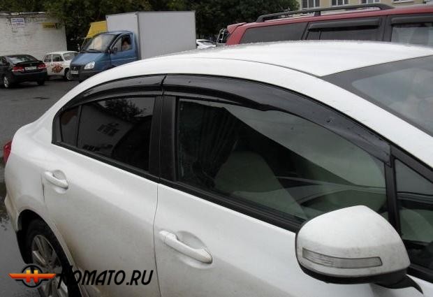 Дефлекторы окон для Honda Civic 9 седан 2012+ | Mugen Style