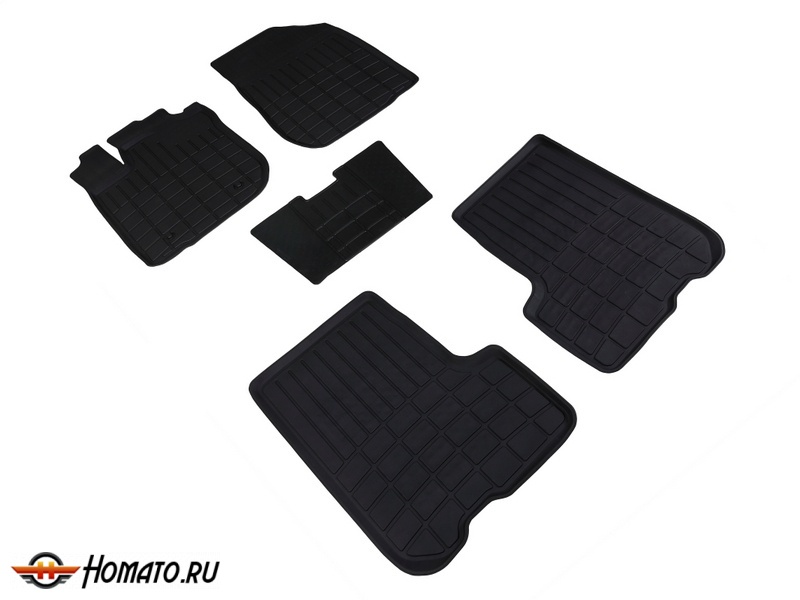 Резиновые коврики Renault Sandero 2 / Stepway 2014+/2018+ | Стандарт | Seintex