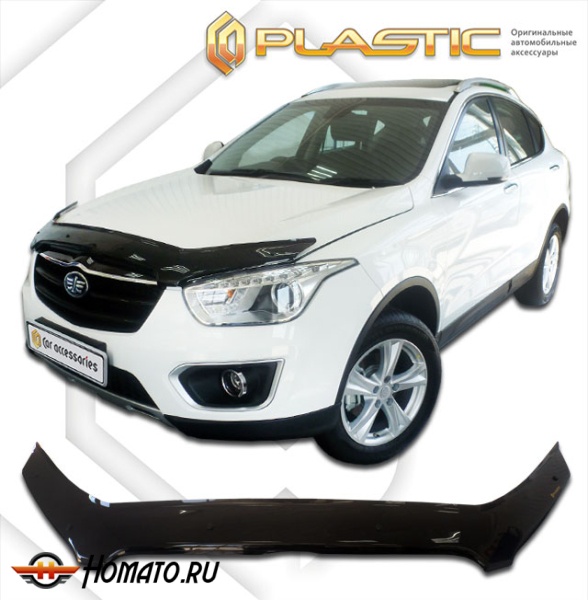 Дефлектор капота FAW Besturn Х80 2013-2018 | черный