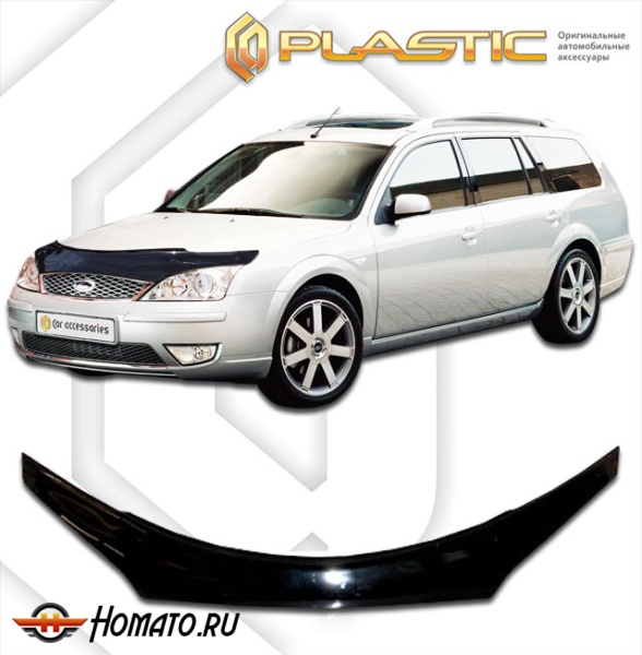 Дефлектор капота Ford Mondeo универсал 2000-2007 | exclusive, черный
