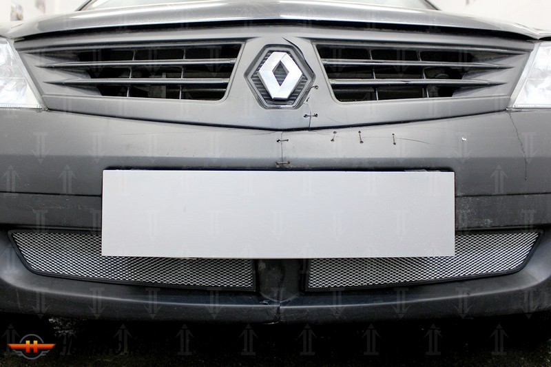 Защита радиатора для Renault Logan (2004-2009) дорестайл | Стандарт