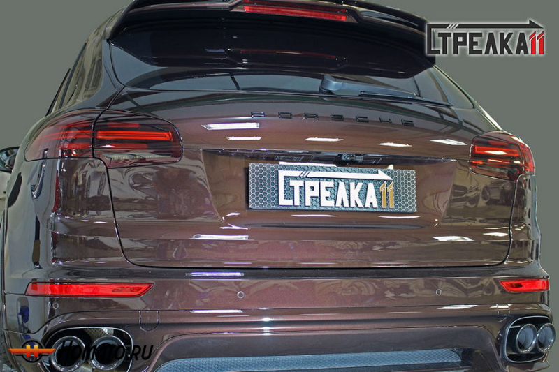 Защита задней камеры PORSCHE CAYENNE 2 2014-2018 (рестайлинг)