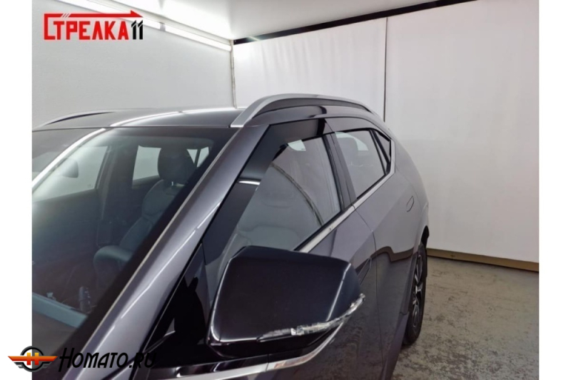 Дефлекторы GAC GS4 2025+ | из 6 частей, премиум, плоские, 2D