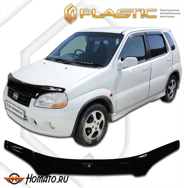 Дефлектор капота Suzuki Swift 1 2000-2004 | черный