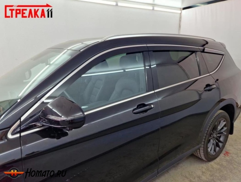 Дефлекторы Dongfeng DFSK ix7 | премиум, плоские, 2D