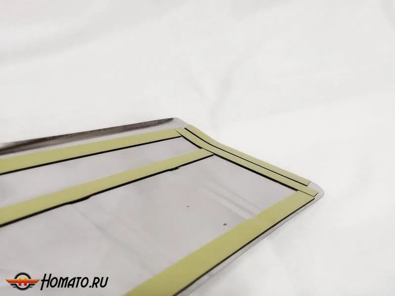 Накладка на задний бампер для Киа Соренто Прайм 2018+ рестайлинг | зеркальная нержавейка