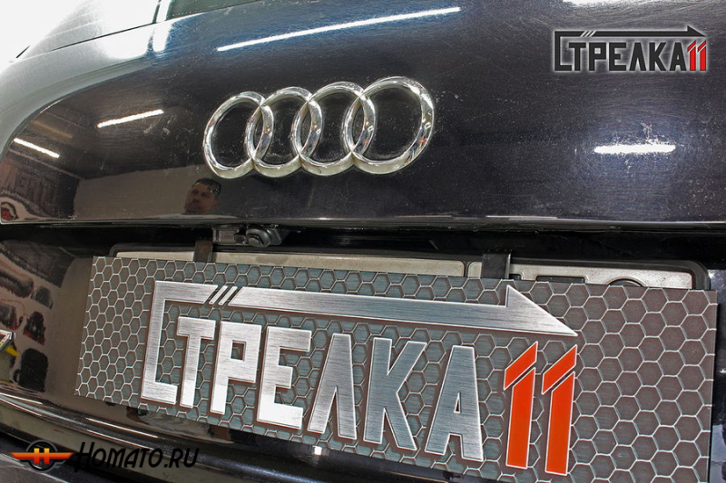 Защита задней камеры Audi Q7 (4L) 2009-2015 (рестайл)