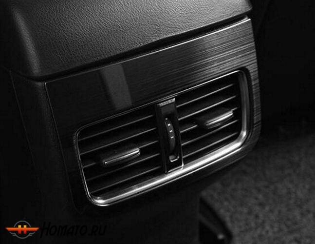 Окантовка задней вентиляции салона для Mazda CX-5 2017+ | Black Edition (ABS)