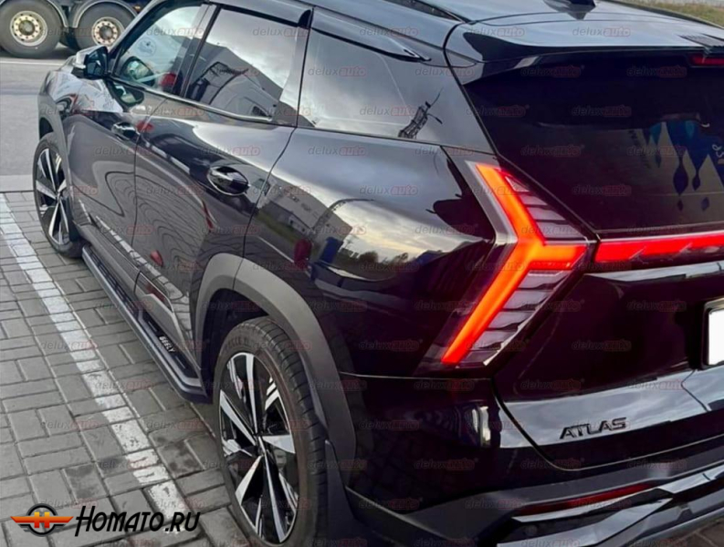 Пороги OEM для Geely Atlas 2 2024+