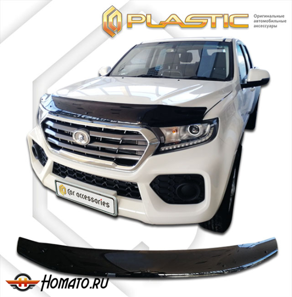 Дефлектор капота Great Wall Wingle 7 2018-2023 | черный