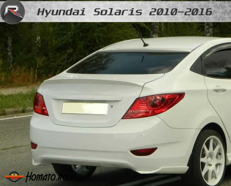 Спойлер-козырек на стекло HS3 для Hyundai Solaris 2010+/2014+