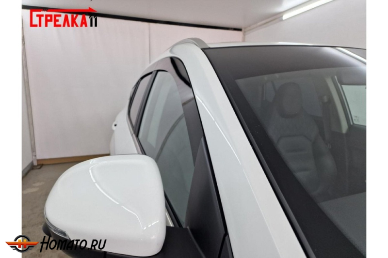 Дефлекторы Jetour X50 2025+ | из 6 частей, премиум, плоские, 2D