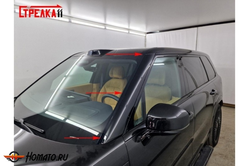 Премиум водостоки дефлекторы лобового стекла Zeekr 9X