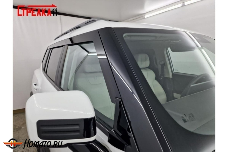 Дефлекторы Jetour T1 | из 6 частей, премиум, плоские, 2D