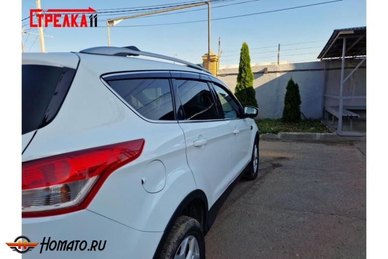 Дефлекторы Ford Kuga 2 2013-2019 | премиум, плоские, 2D