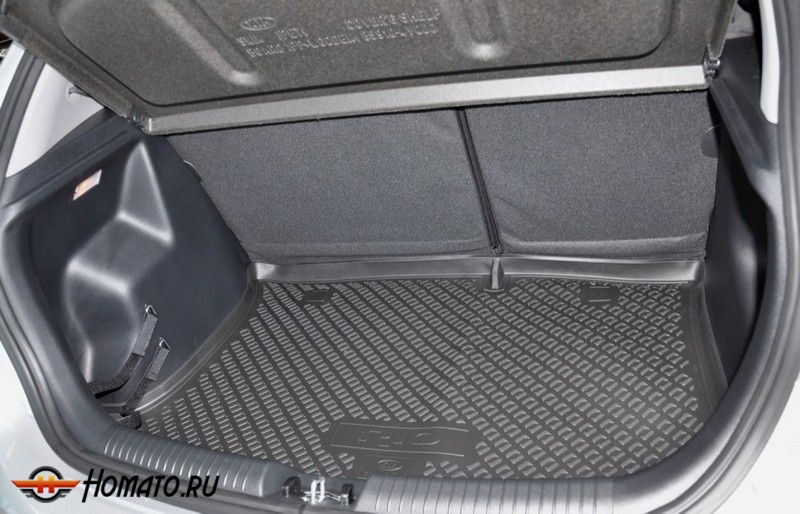 Коврик в багажник Mitsubishi Pajero 2000-2006 (5 дверей) | черный, Norplast