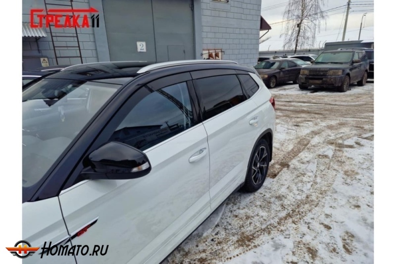 Дефлекторы Skoda Kamiq | премиум, плоские, 2D