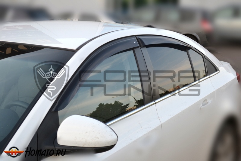 Дефлекторы окон Chevrolet Cruze 2009-2015 | Cobra