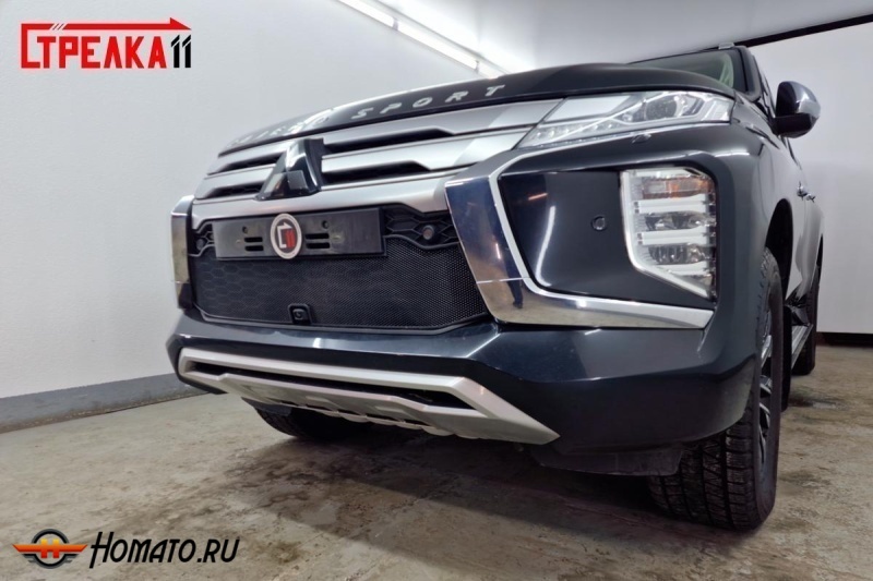 Защита радиатора для Mitsubishi Pajero Sport 2021+ рестайл | Стандарт