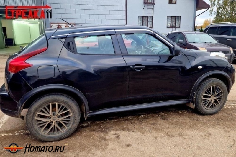 Дефлекторы Nissan Juke 2010-2020 | премиум, плоские, 2D