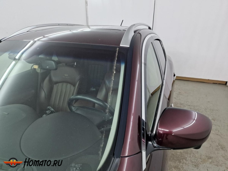 Премиум водостоки дефлекторы лобового стекла Infiniti EX / QX50 2007-2018