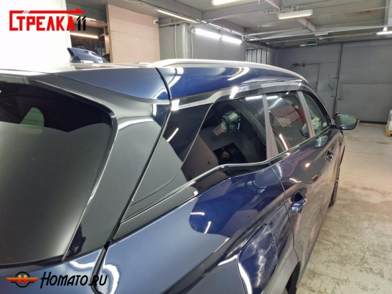 Накладки на задние боковые хром элементы для Соуист С09 | 2 штуки, декор