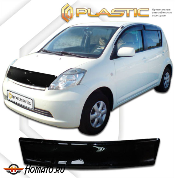 Дефлектор капота Daihatsu Boon 1 2004-2010 | черный
