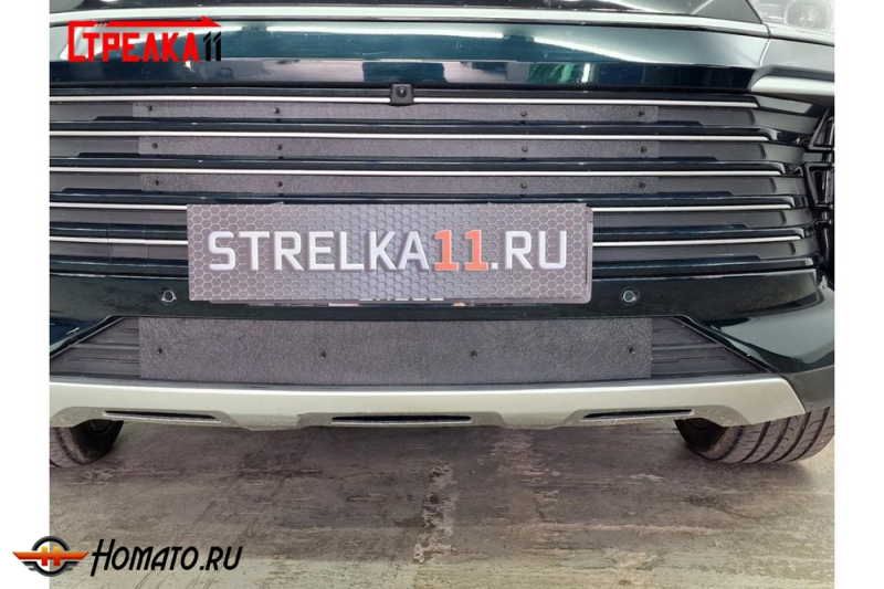Зимняя защита радиатора Exeed TXL 2024+ рестайл | на стяжках