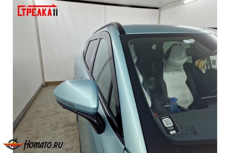 Дефлекторы OMODA C7 | из 6 частей, премиум, плоские, 2D