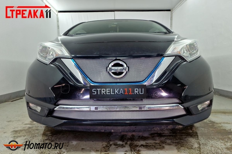 Защита радиатора для Nissan Note 2 2016-2020 рестайлинг | Стандарт