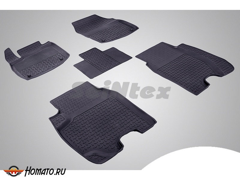 Резиновые коврики Honda Civic IX Hatch 5D 2012- | с высокими бортами | Seintex