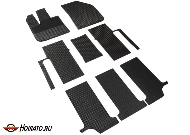 Коврики для Lynk Co 900 Ultra | СЕТКА, резиновые, с бортами, Seintex