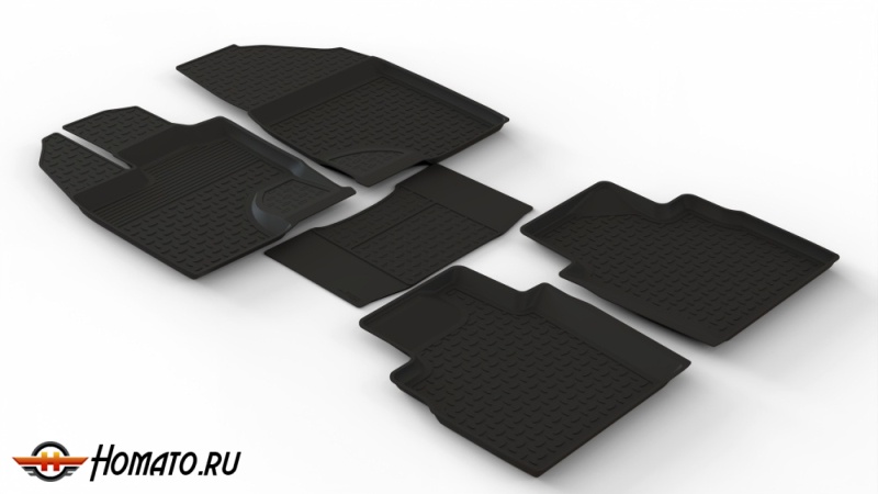 Резиновые коврики Haval F7 2 2024+ | с высокими бортами | Seintex