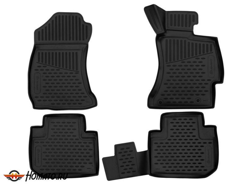 Коврики 3D в салон Subaru Forester 4 2013+ правый руль (полиуретан)