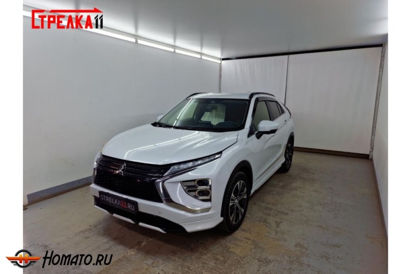 Дефлекторы Mitsubishi Eclipse Cross 2017+/2020+ | премиум, плоские, 2D