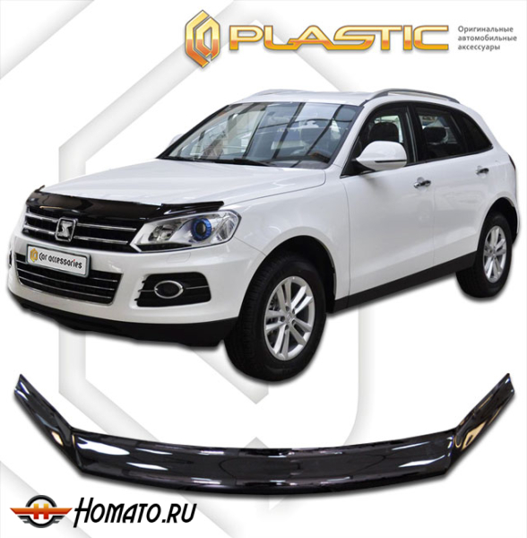 Дефлектор капота Zotye T600 2015- | черный
