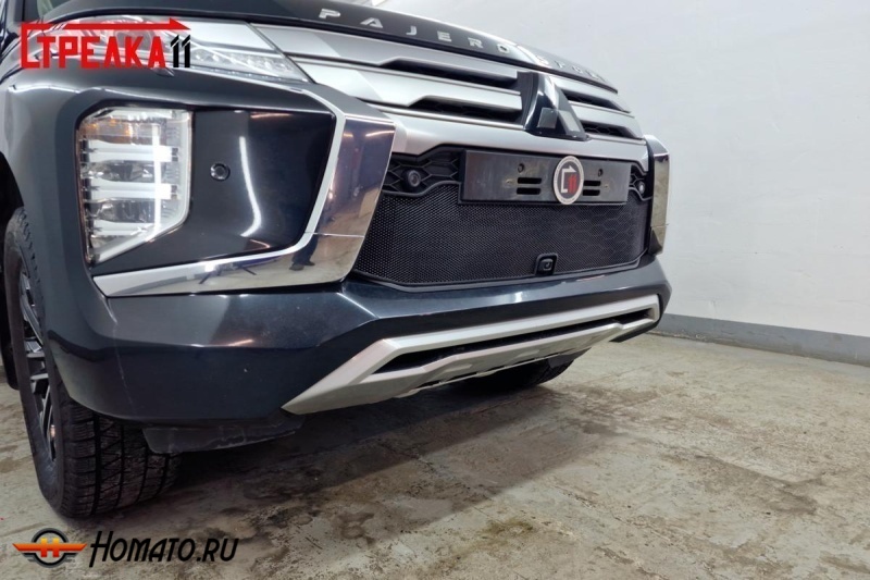 Защита радиатора для Mitsubishi Pajero Sport 2021+ рестайл | Стандарт