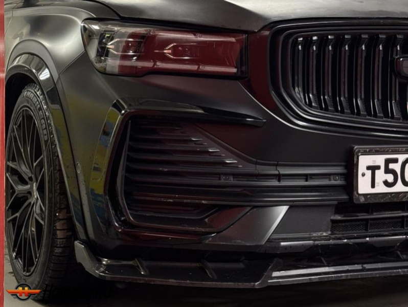 Клыки накладки на передний бампер для Geely Monjaro 2023+ | Character