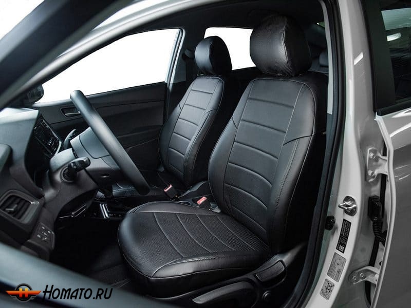Чехлы на сиденья Audi A3 (8V) 2012-2020 седан и хэтчбек | экокожа, Seintex