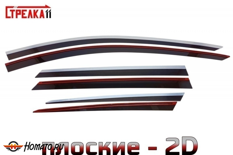Дефлекторы Соуист С06 2026+ | премиум, плоские, 2D