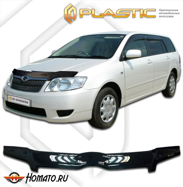 Дефлектор капота Toyota Corolla Fielder 1 2004-2006 | черный