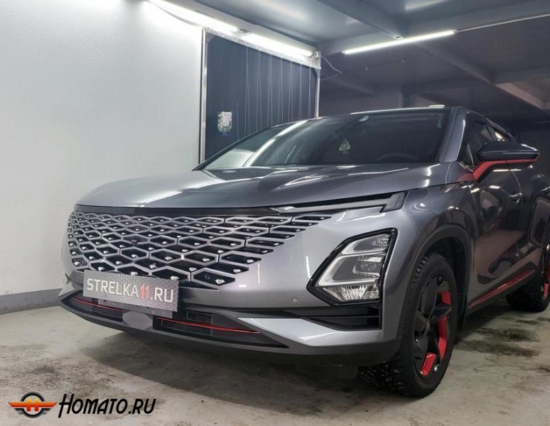 Накладка на капот для Омода С5 кроссовер 2022-2024 дорестайл | 1 штука, декор