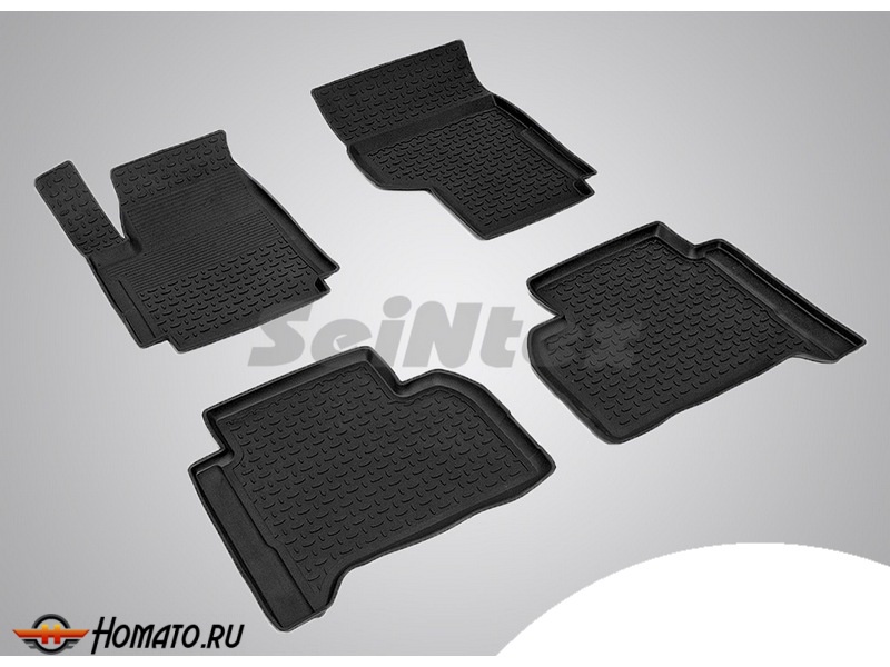 Резиновые коврики Volkswagen Amarok 2009- | с высокими бортами | Seintex