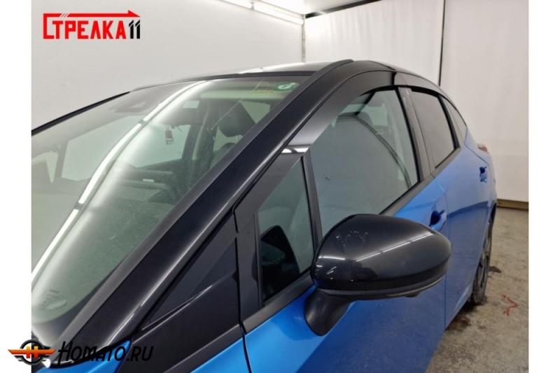 Дефлекторы Nissan Aura 2021+/2024+ | из 8 частей, премиум, плоские, 2D