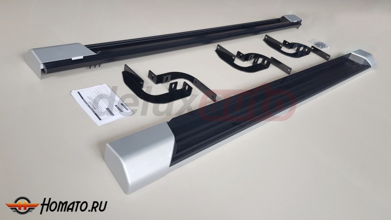 Пороги для Mitsubishi L200 2019+ рестайл | OEM style
