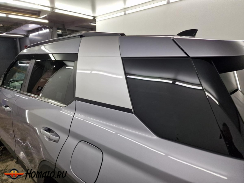 Накладки на задние стойки для KGM Torres | 2 штуки, декор