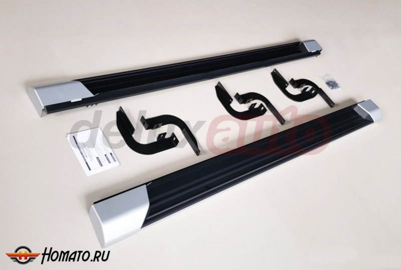 Пороги для Mitsubishi L200 2019+ рестайл | OEM style