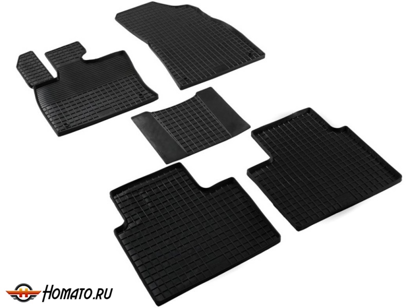 Коврики для Джили Атлас 2 2024+ | СЕТКА, резиновые, с бортами, Seintex