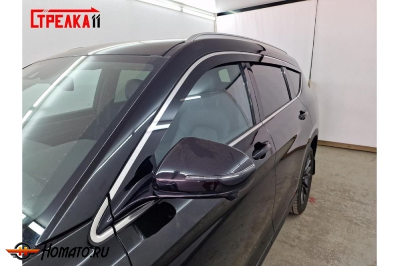 Дефлекторы Dongfeng DFSK ix7 | премиум, плоские, 2D